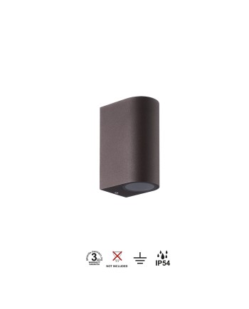 KANDANCHU * APLIQUE EXTERIOR 2L*GU10 CORTEN